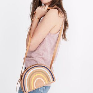 Madewell The Simple Half-Moon Crossbody Bag: Rainbow Edition